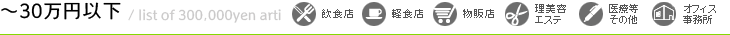 賃料から探す（～30万）物件一覧