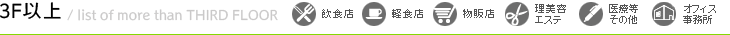 階数から探す（3F以上）物件一覧